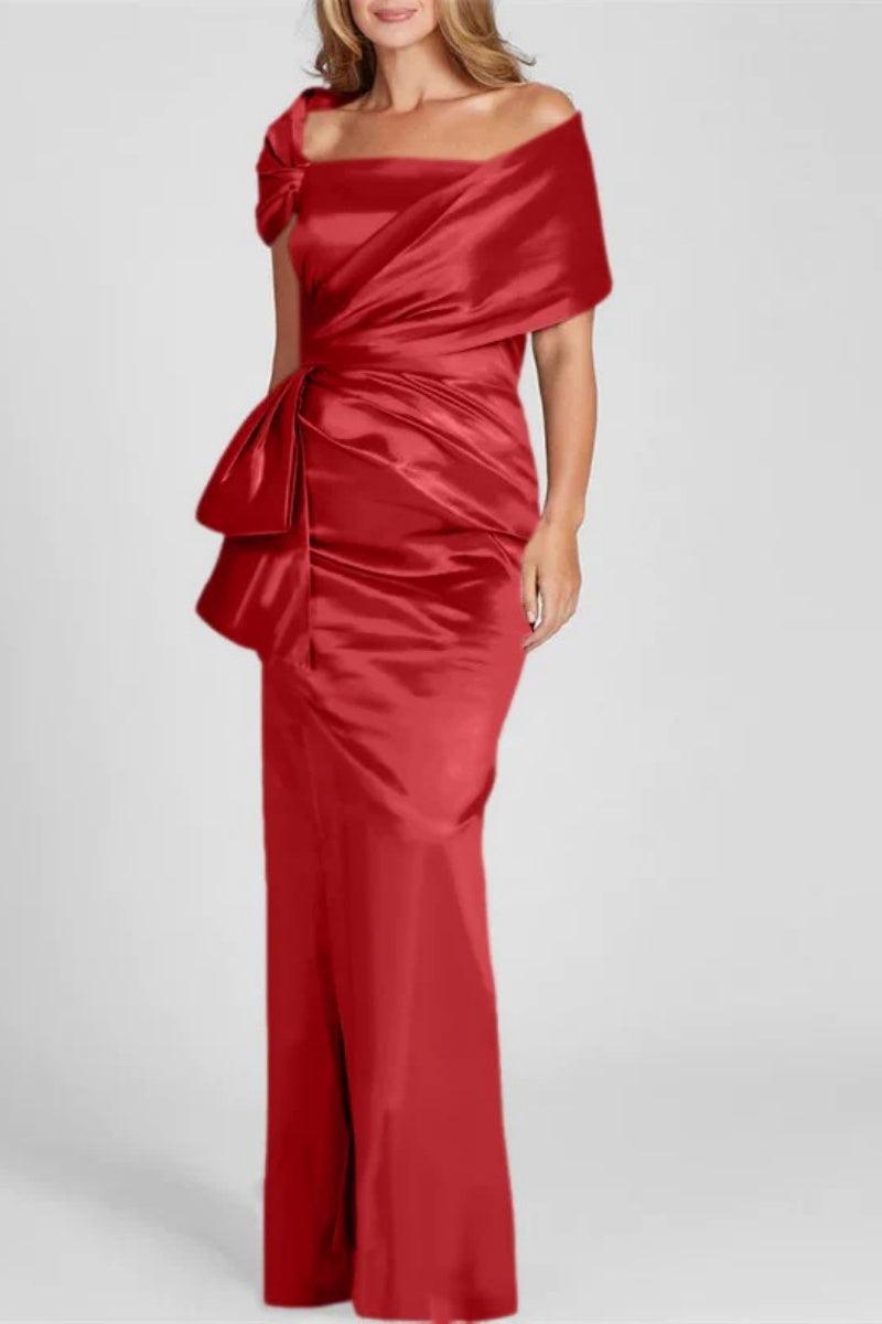 Off The Shoulder Floor Length Mother Of The Bride Dresses CM0336 - COCOMELODY