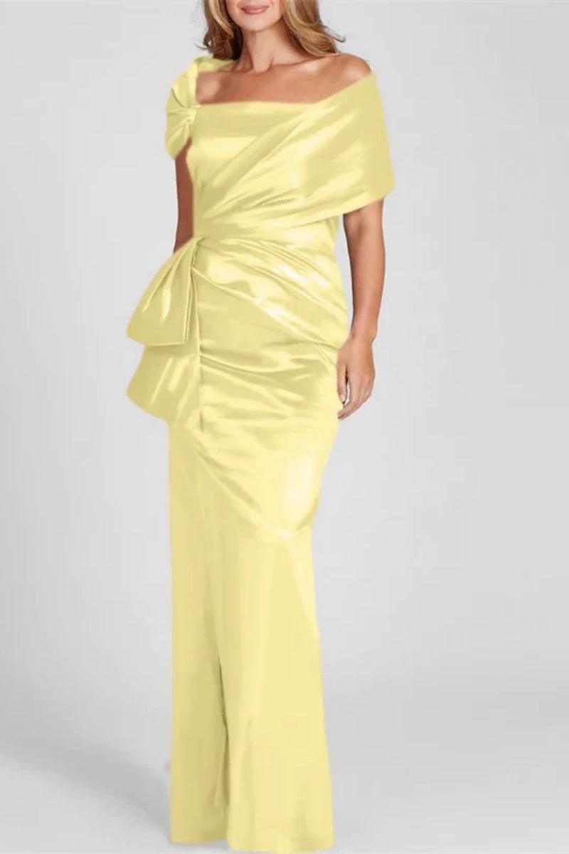 Off The Shoulder Floor Length Mother Of The Bride Dresses CM0336 - COCOMELODY