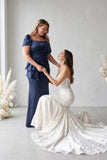 Off The Shoulder Floor Length Mother Of The Bride Dresses CM0336