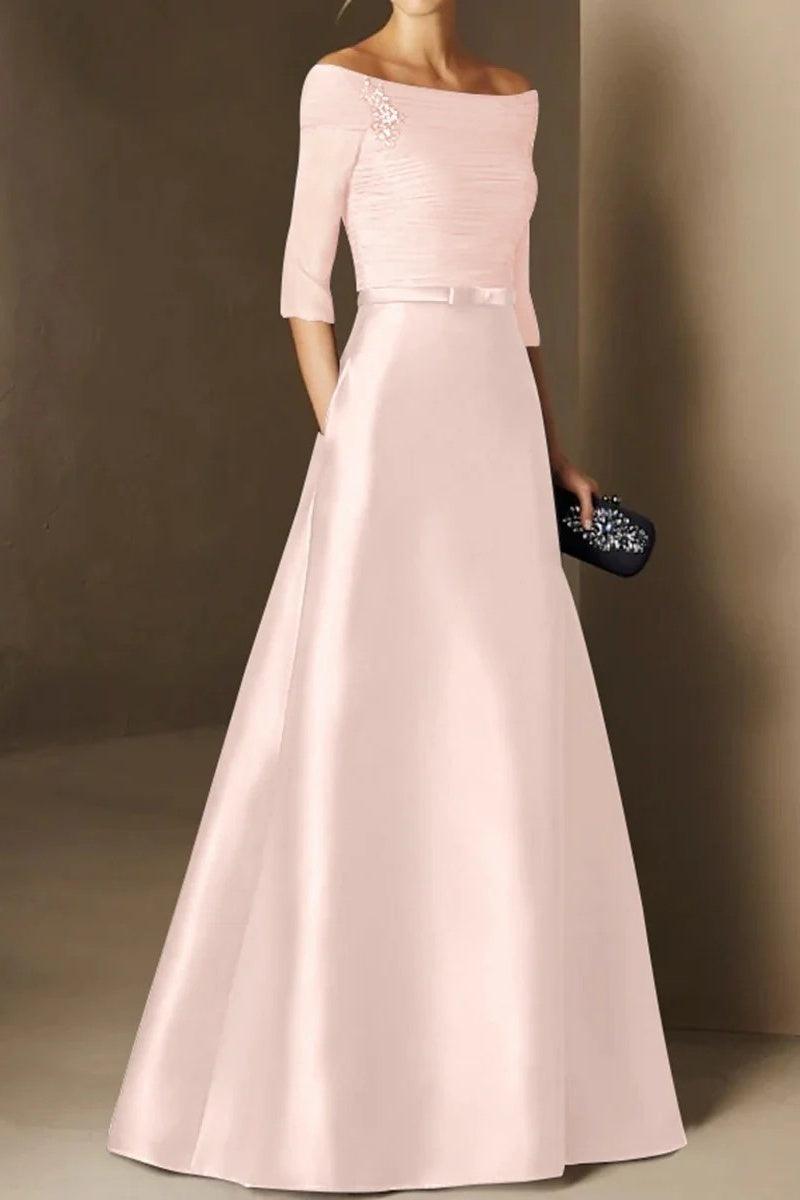 A Line Off The Shoulder Short Sleeves Applique Mother Dresses CM0339 - COCOMELODY