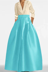 A Line Jewel Neck Long Sleeves Sequin Mother Dresses CM0342 - COCOMELODY