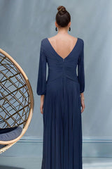 A Line V Neck Mother of the Bride Dresses with Ruched CM0367 - COCOMELODY