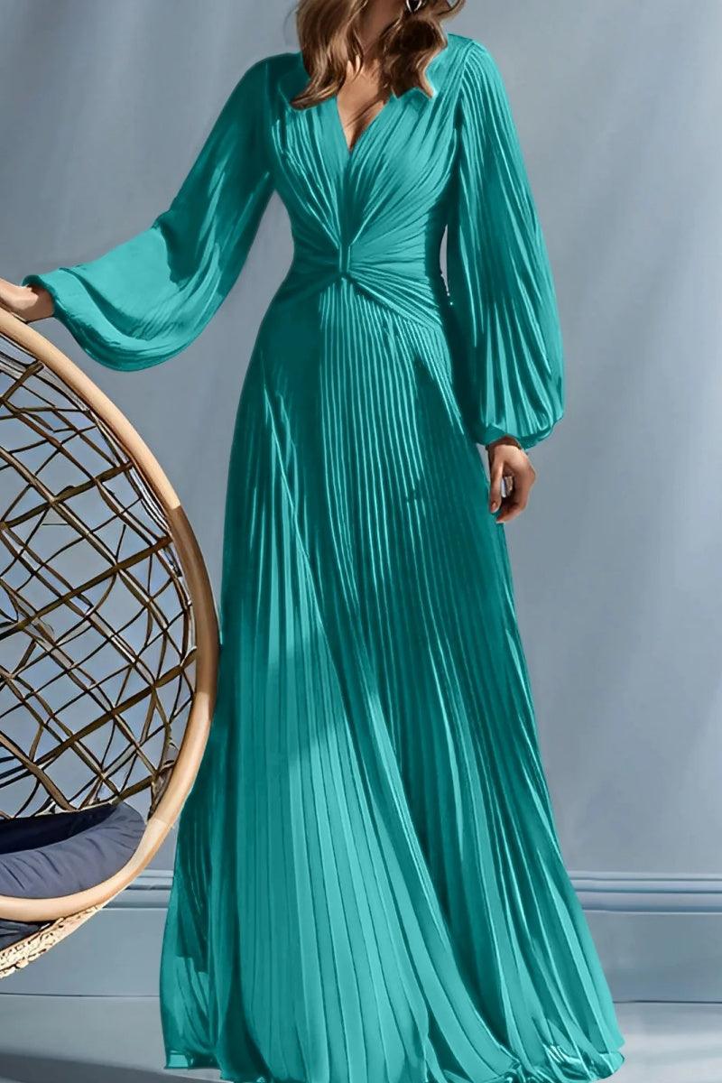 A Line V Neck Mother of the Bride Dresses with Ruched CM0367 - COCOMELODY