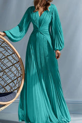 A Line V Neck Mother of the Bride Dresses with Ruched CM0367 - COCOMELODY
