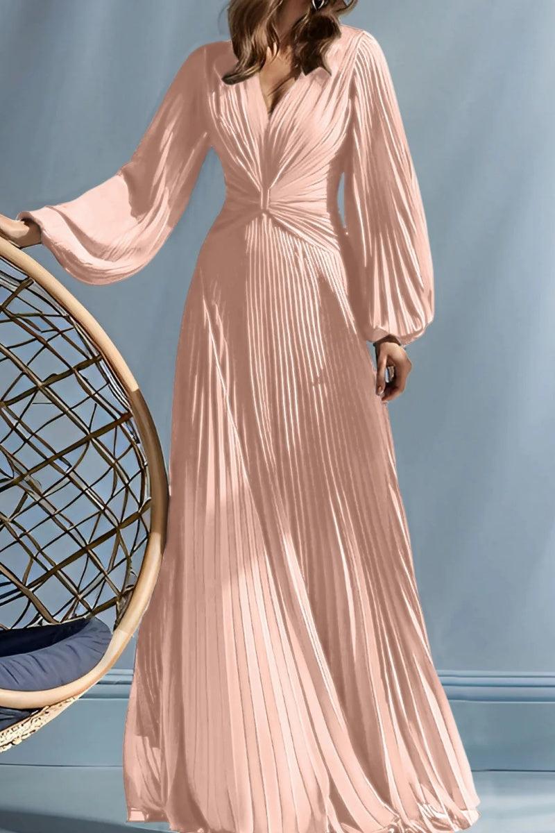 A Line V Neck Mother of the Bride Dresses with Ruched CM0367 - COCOMELODY