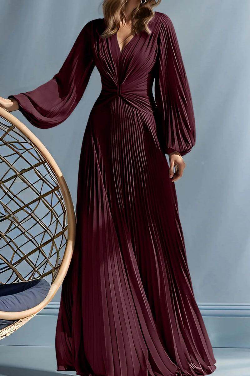 A Line V Neck Mother of the Bride Dresses with Ruched CM0367 - COCOMELODY