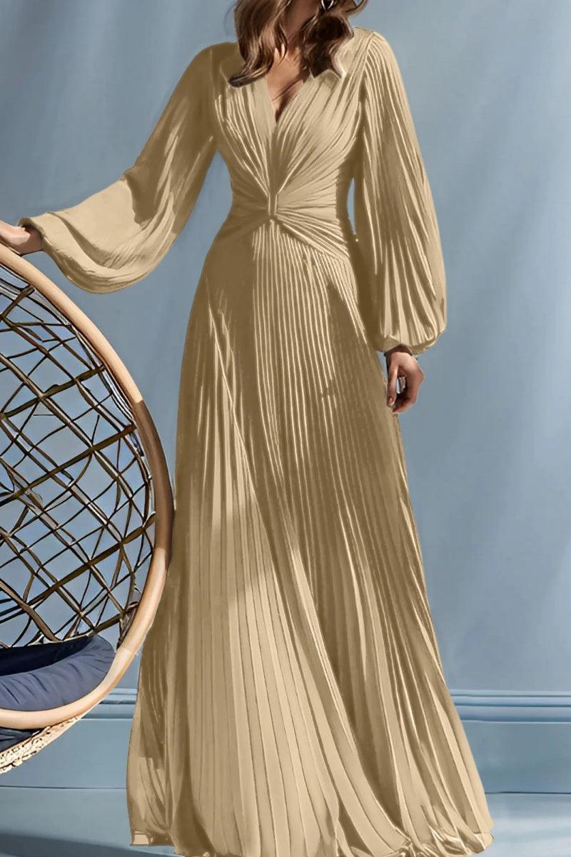 A Line V Neck Mother of the Bride Dresses with Ruched CM0367 - COCOMELODY