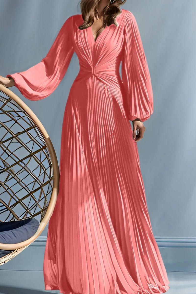A Line V Neck Mother of the Bride Dresses with Ruched CM0367 - COCOMELODY