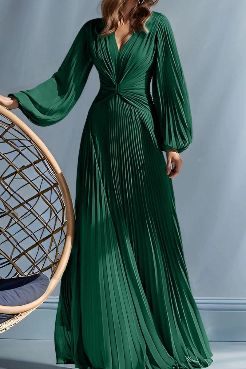 A Line V Neck Mother of the Bride Dresses with Ruched CM0367 - COCOMELODY