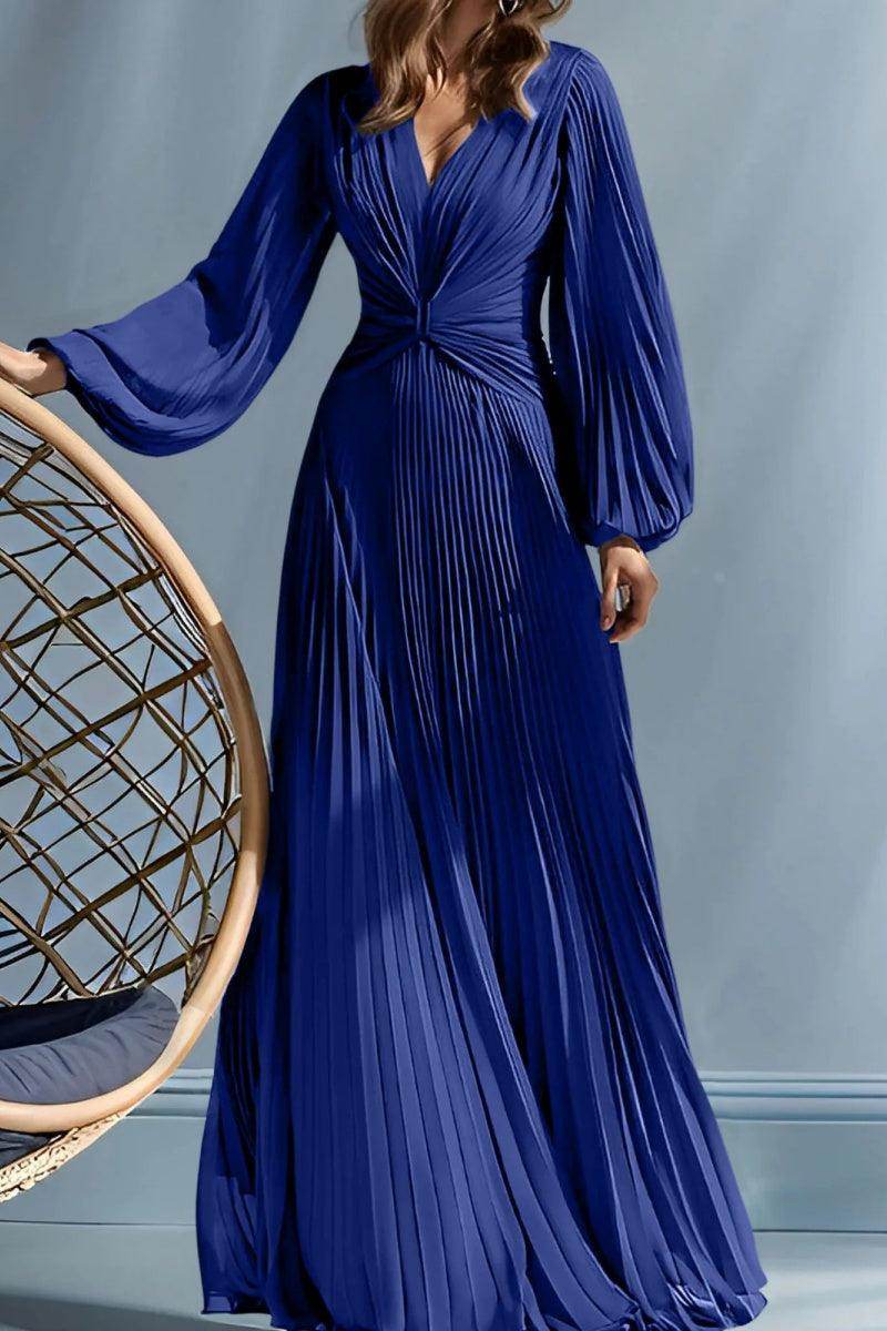 A Line V Neck Mother of the Bride Dresses with Ruched CM0367 - COCOMELODY