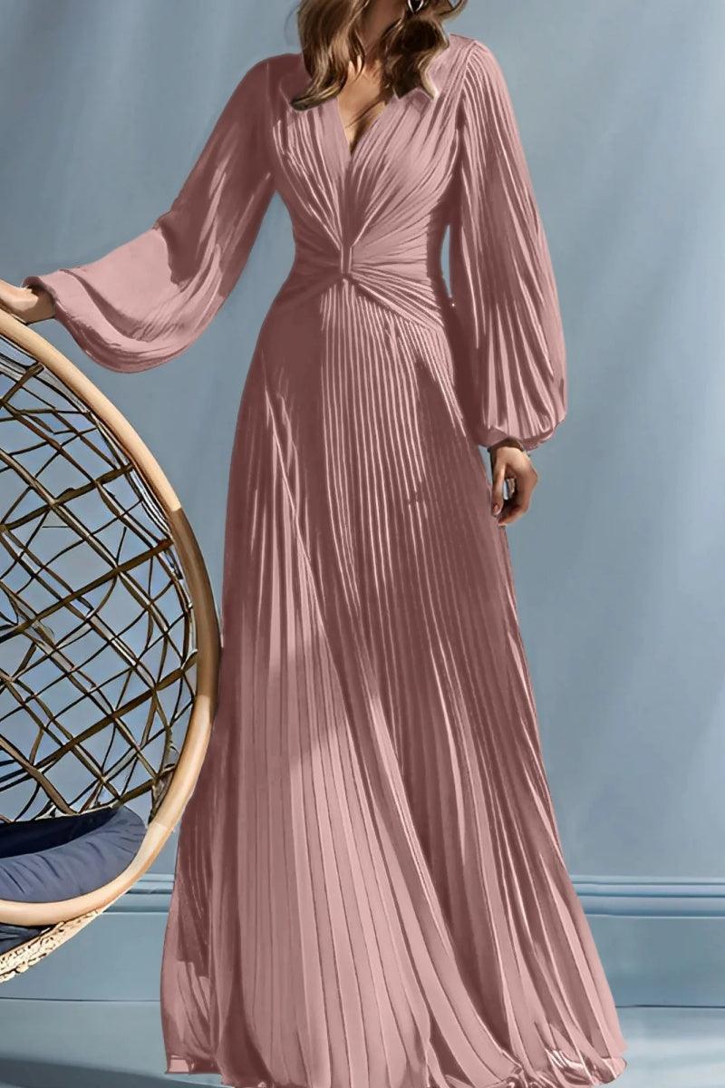 A Line V Neck Mother of the Bride Dresses with Ruched CM0367 - COCOMELODY