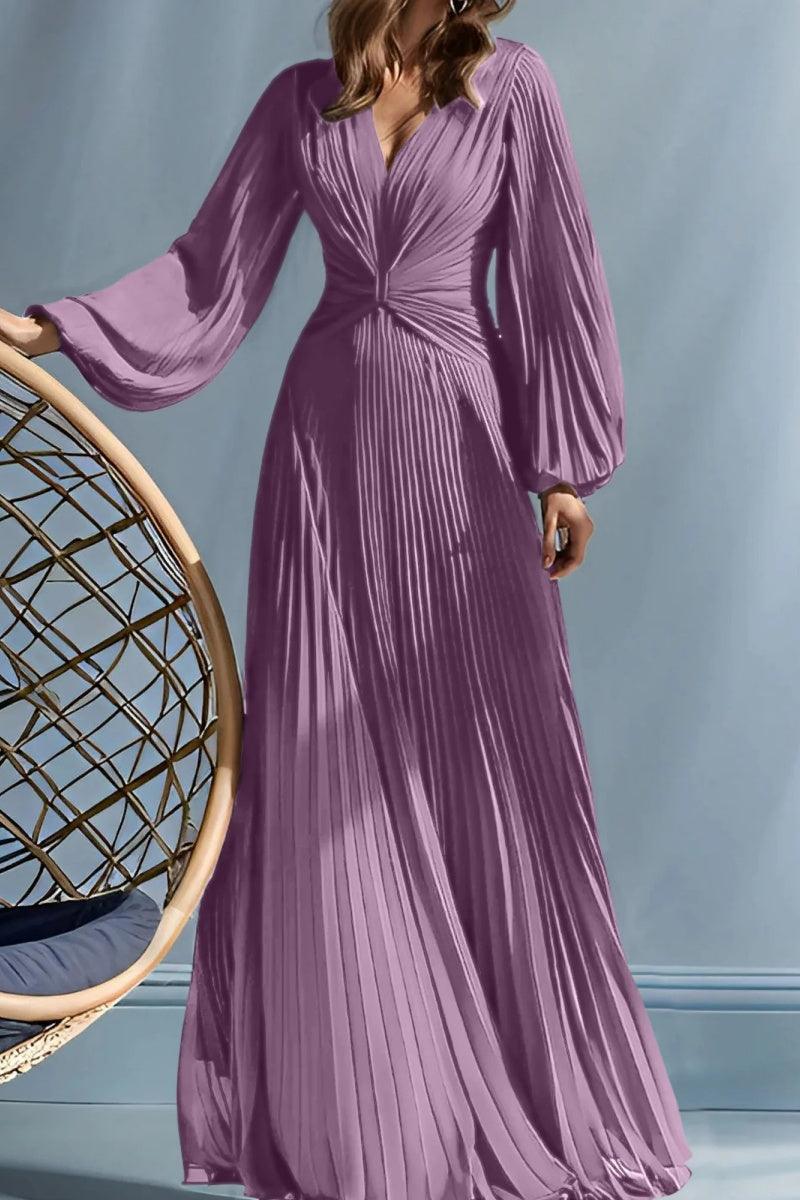 A Line V Neck Mother of the Bride Dresses with Ruched CM0367 - COCOMELODY