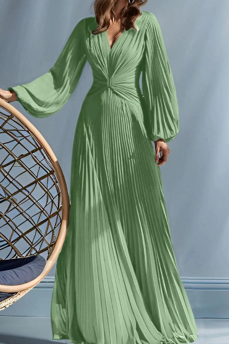 A Line V Neck Mother of the Bride Dresses with Ruched CM0367 - COCOMELODY