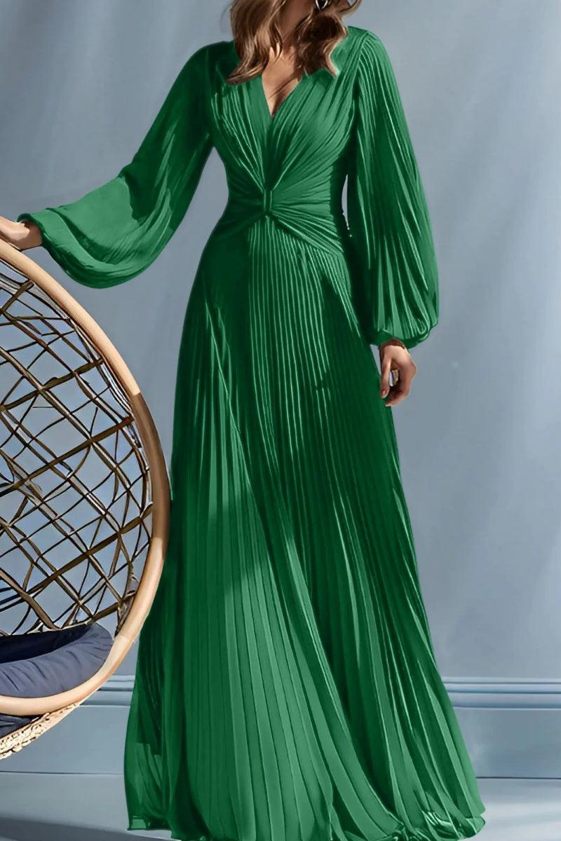 A Line V Neck Mother of the Bride Dresses with Ruched CM0367 - COCOMELODY