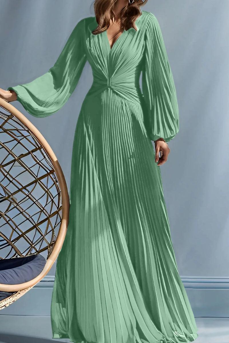 A Line V Neck Mother of the Bride Dresses with Ruched CM0367 - COCOMELODY