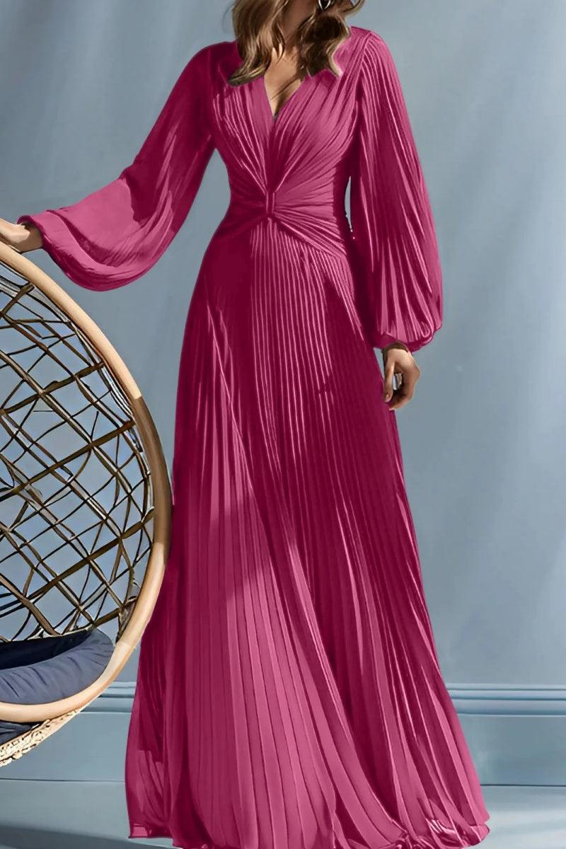A Line V Neck Mother of the Bride Dresses with Ruched CM0367 - COCOMELODY