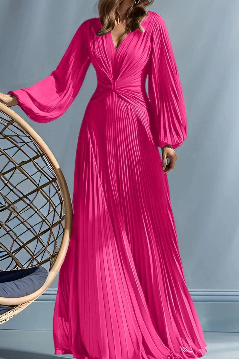 A Line V Neck Mother of the Bride Dresses with Ruched CM0367 - COCOMELODY