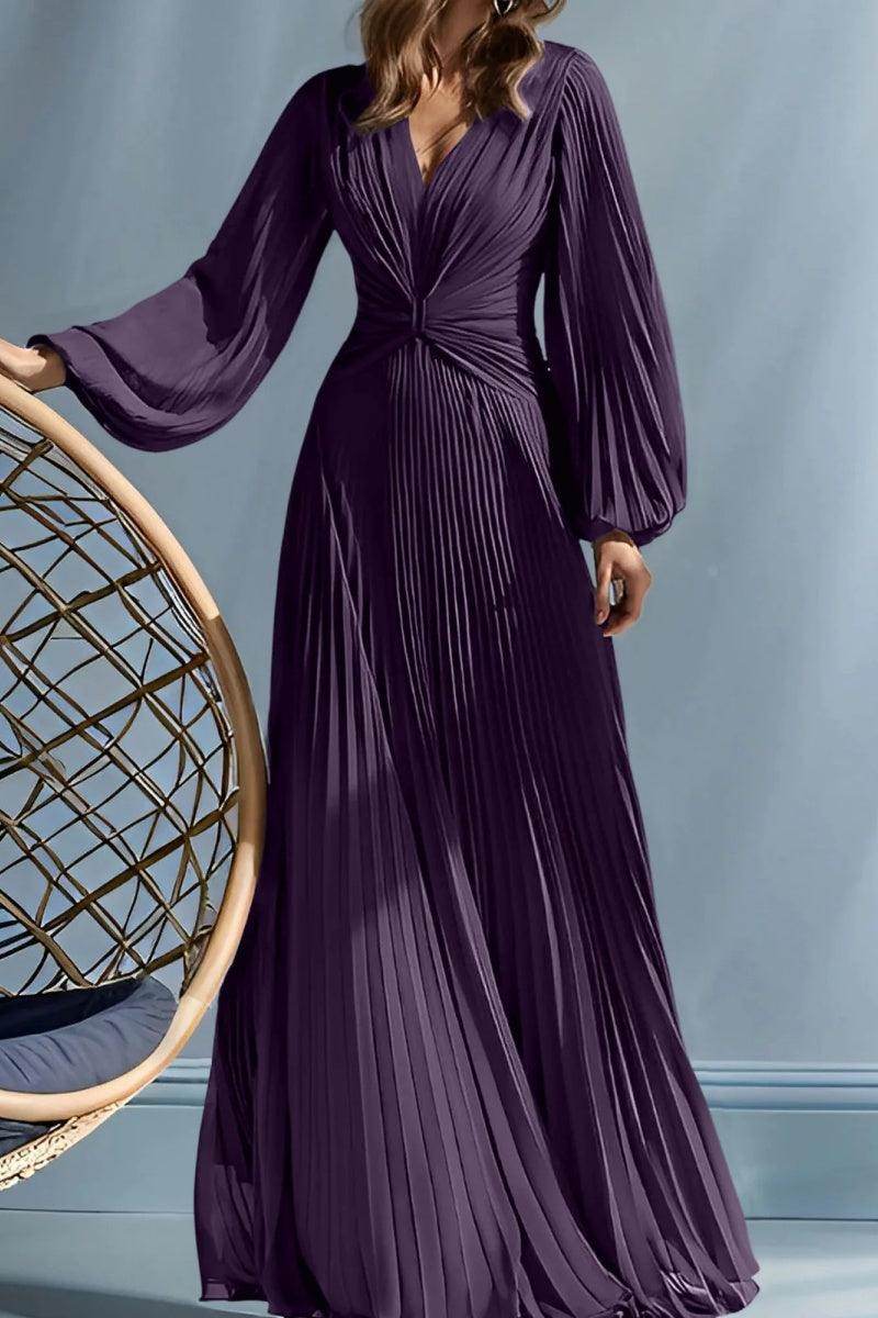 A Line V Neck Mother of the Bride Dresses with Ruched CM0367 - COCOMELODY
