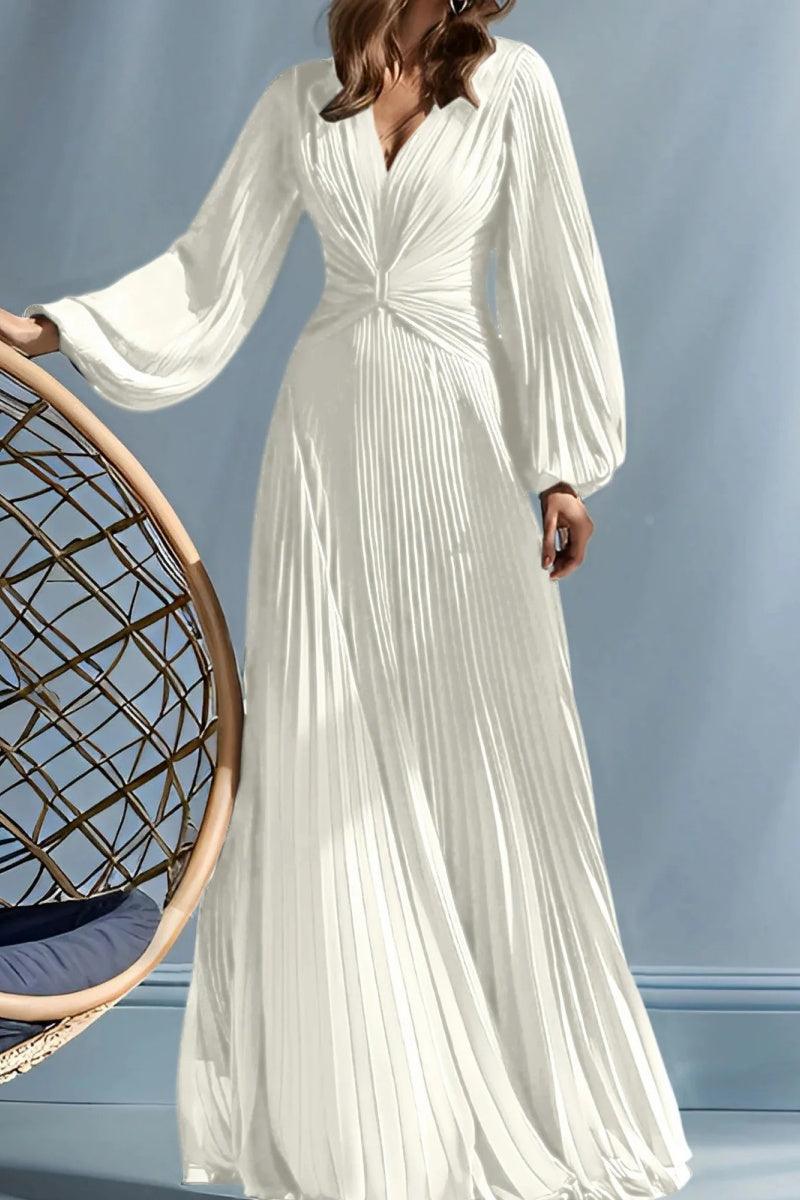 A Line V Neck Mother of the Bride Dresses with Ruched CM0367 - COCOMELODY