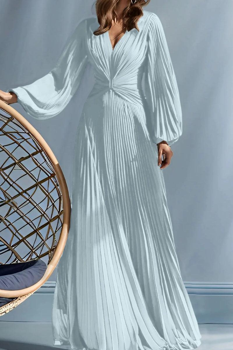 A Line V Neck Mother of the Bride Dresses with Ruched CM0367 - COCOMELODY