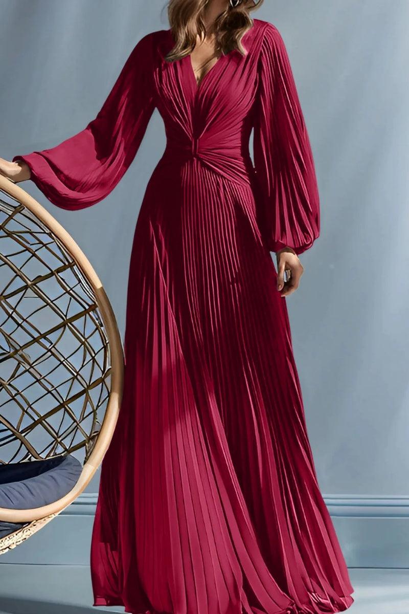 A Line V Neck Mother of the Bride Dresses with Ruched CM0367 - COCOMELODY