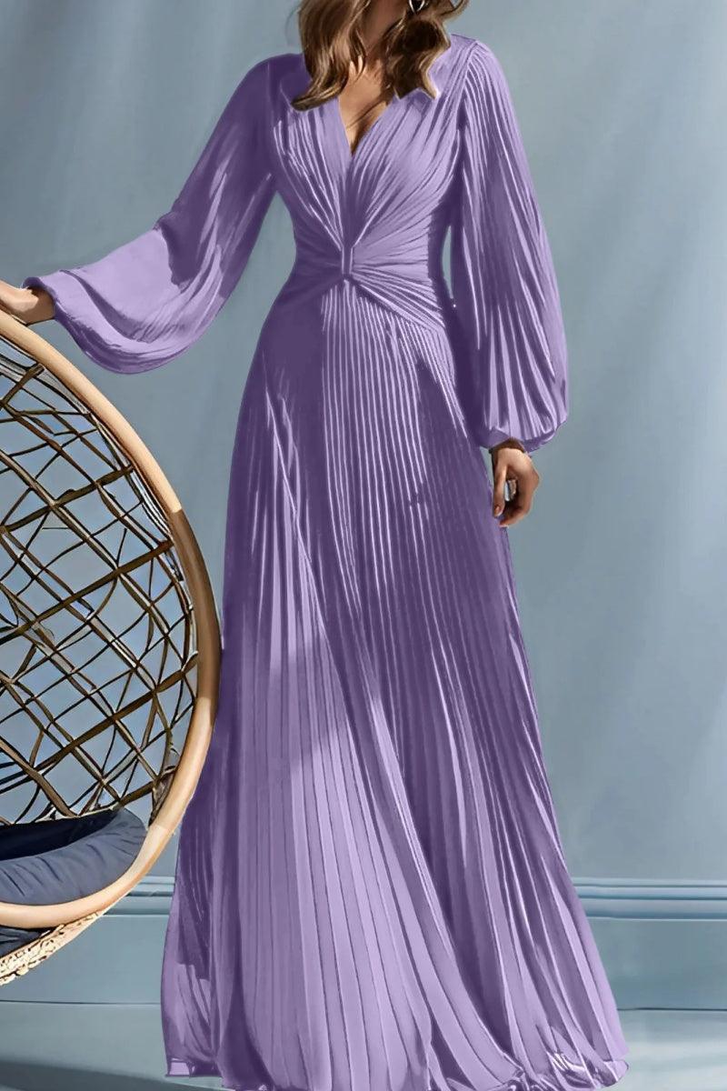 A Line V Neck Mother of the Bride Dresses with Ruched CM0367 - COCOMELODY