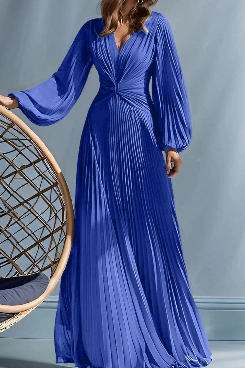 A Line V Neck Mother of the Bride Dresses with Ruched CM0367 - COCOMELODY