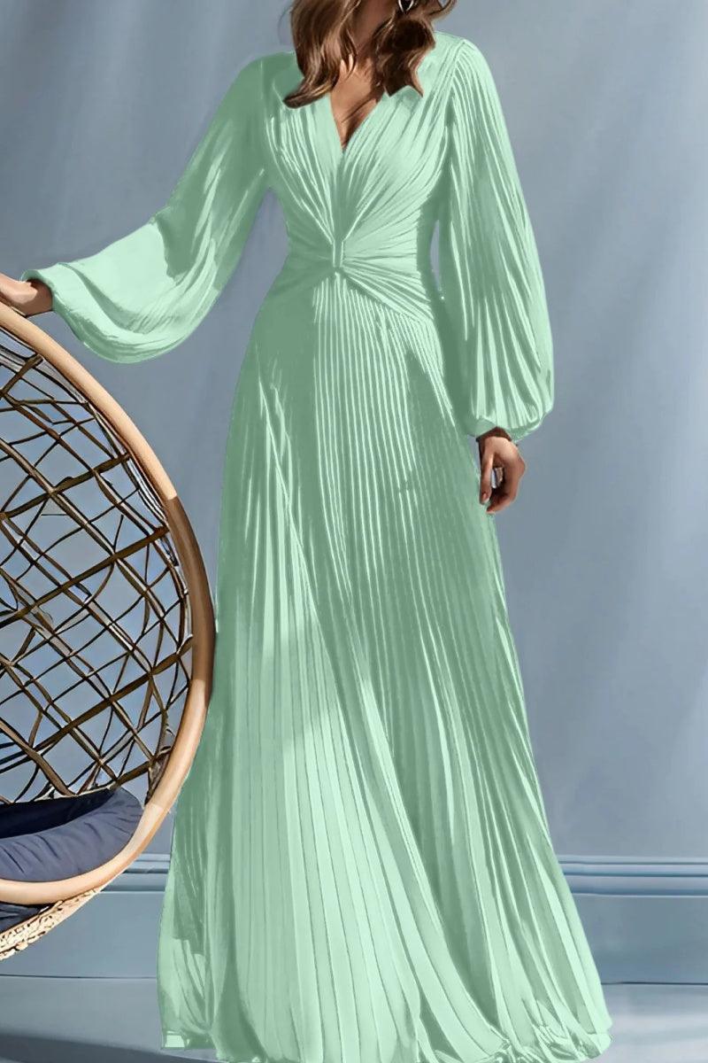 A Line V Neck Mother of the Bride Dresses with Ruched CM0367 - COCOMELODY