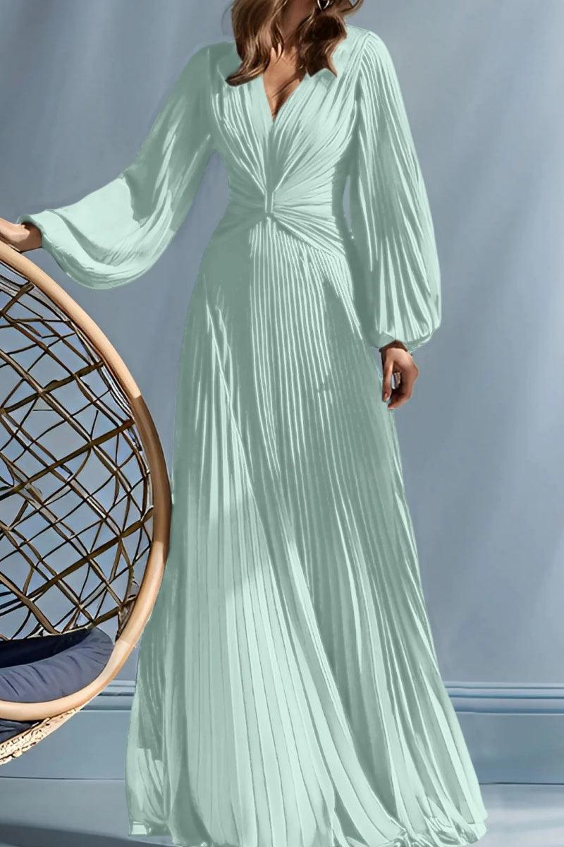 A Line V Neck Mother of the Bride Dresses with Ruched CM0367 - COCOMELODY
