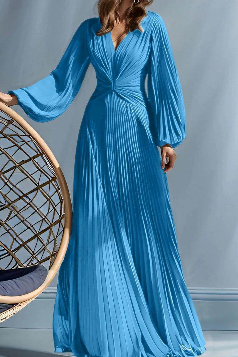 A Line V Neck Mother of the Bride Dresses with Ruched CM0367 - COCOMELODY
