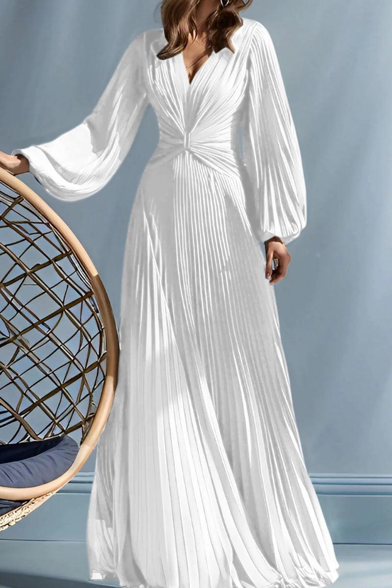 A Line V Neck Mother of the Bride Dresses with Ruched CM0367 - COCOMELODY