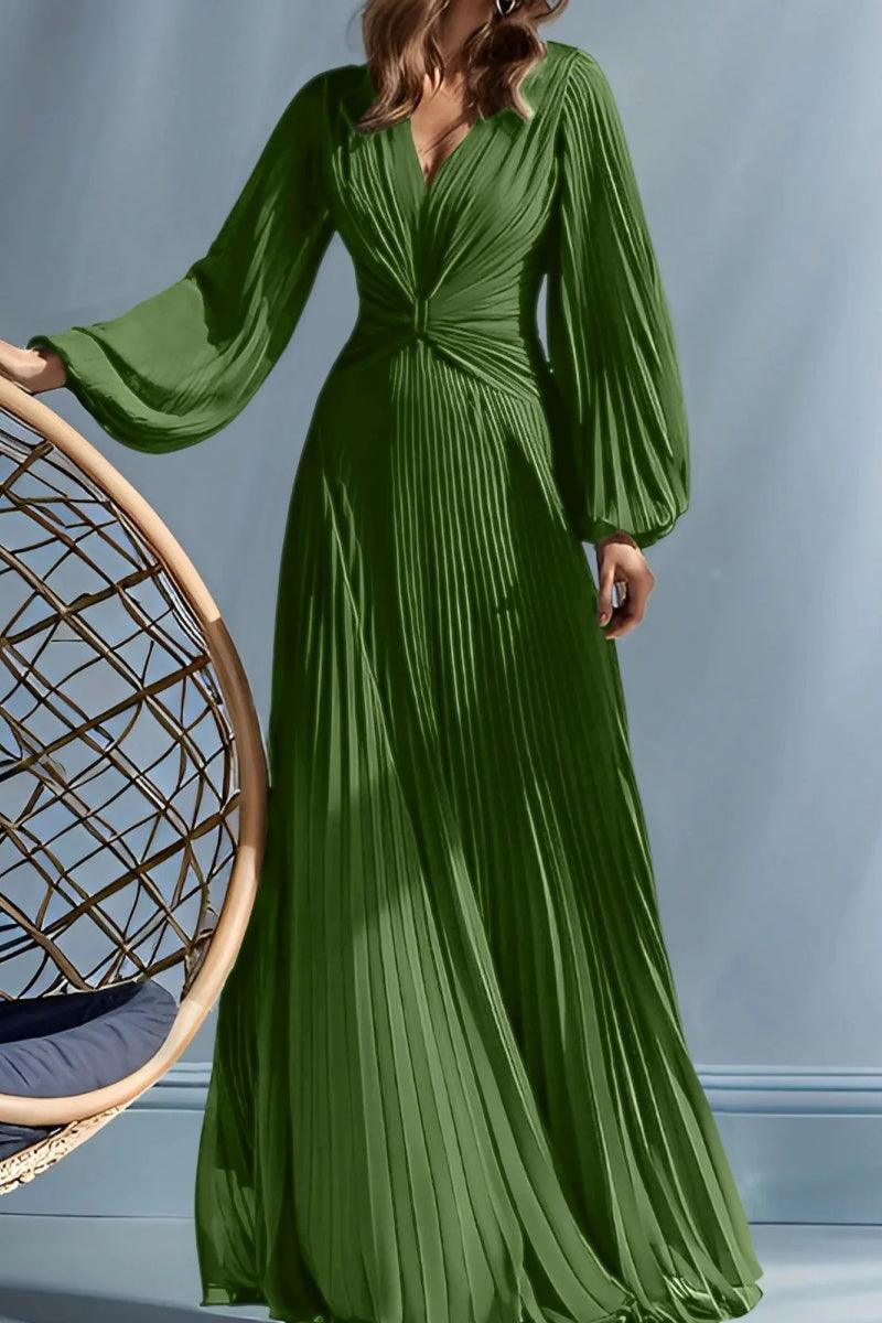 A Line V Neck Mother of the Bride Dresses with Ruched CM0367 - COCOMELODY