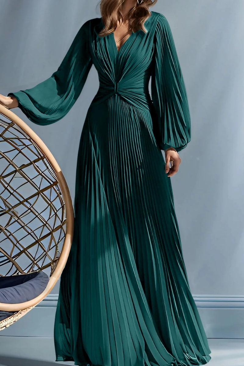A Line V Neck Mother of the Bride Dresses with Ruched CM0367 - COCOMELODY