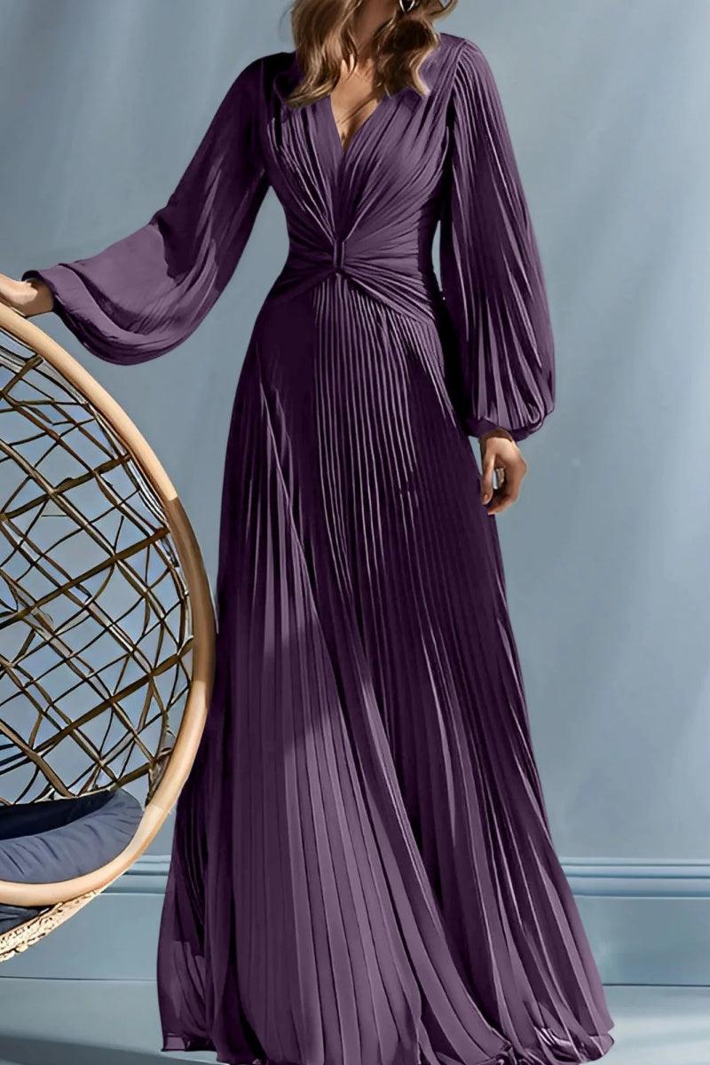 A Line V Neck Mother of the Bride Dresses with Ruched CM0367 - COCOMELODY