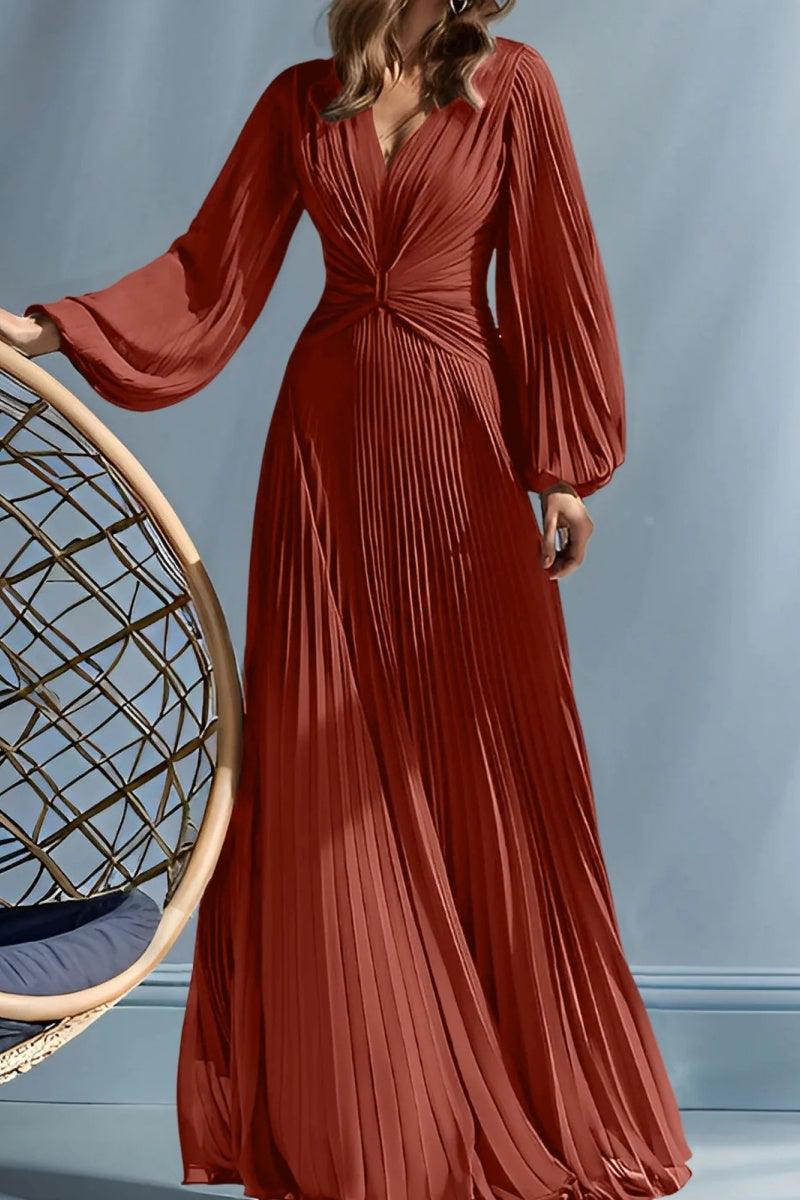 A Line V Neck Mother of the Bride Dresses with Ruched CM0367 - COCOMELODY