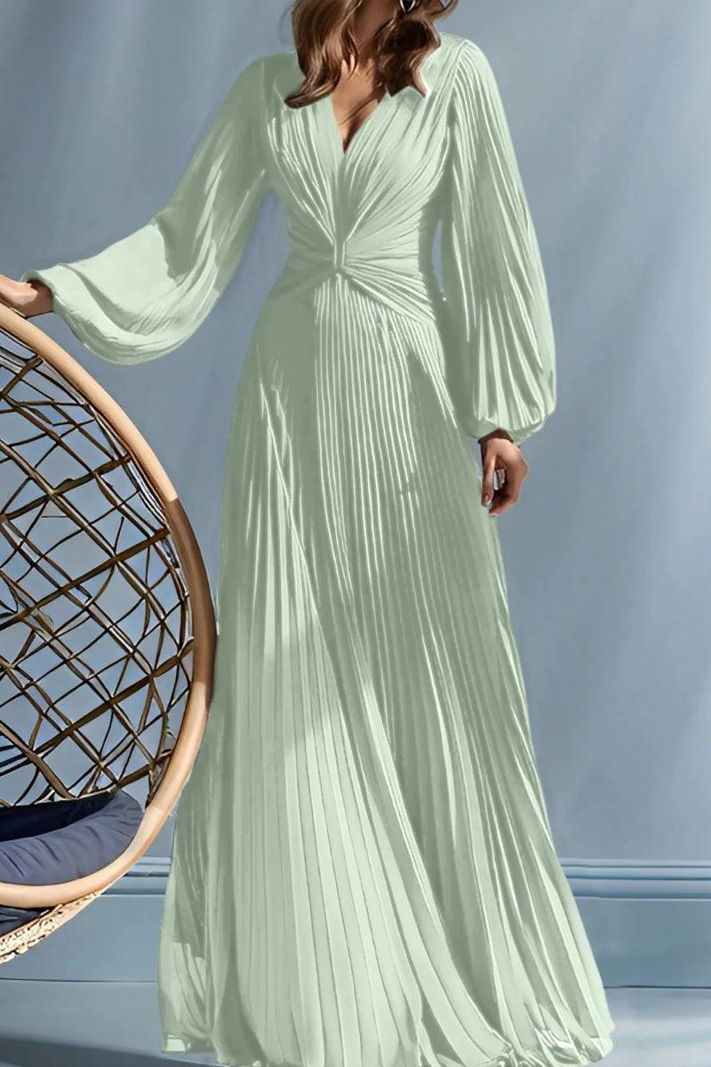 A Line V Neck Mother of the Bride Dresses with Ruched CM0367 - COCOMELODY