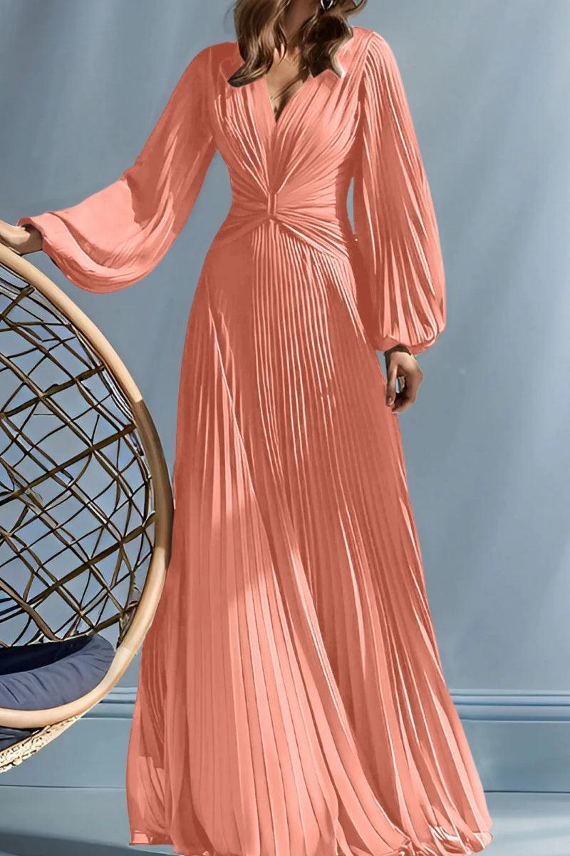 A Line V Neck Mother of the Bride Dresses with Ruched CM0367 - COCOMELODY