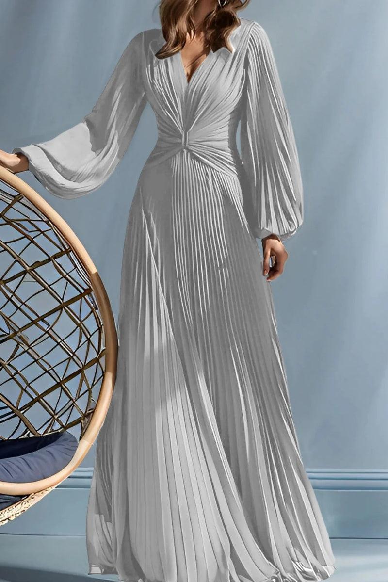 A Line V Neck Mother of the Bride Dresses with Ruched CM0367 - COCOMELODY