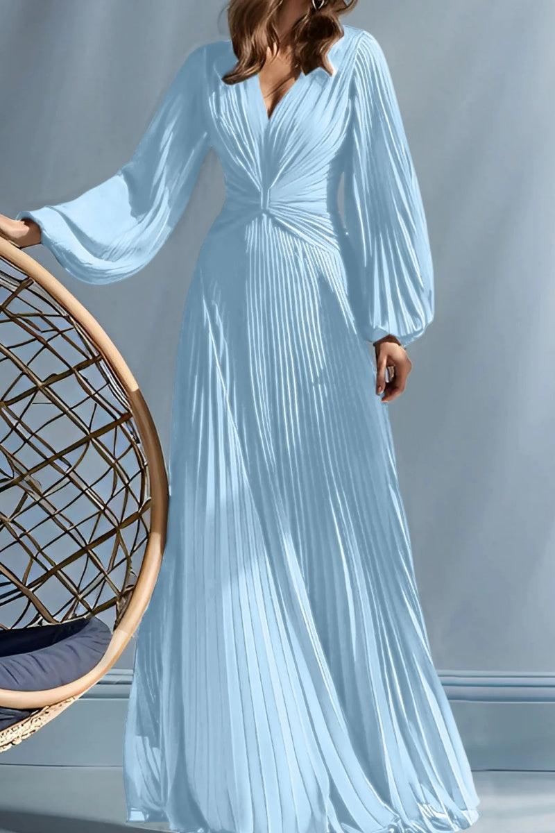 A Line V Neck Mother of the Bride Dresses with Ruched CM0367 - COCOMELODY