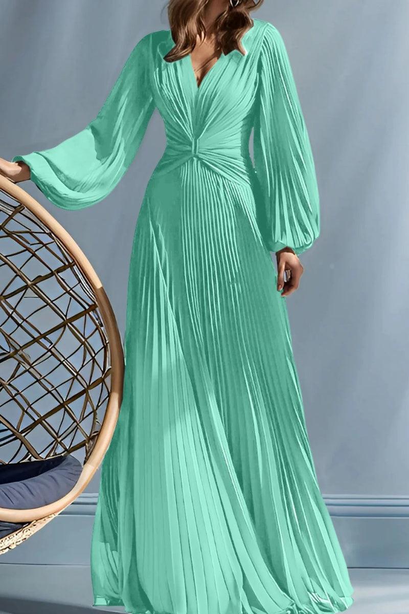 A Line V Neck Mother of the Bride Dresses with Ruched CM0367 - COCOMELODY