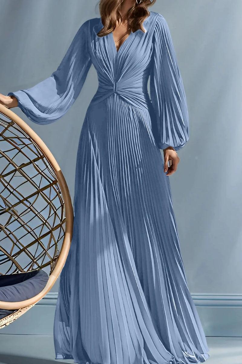 A Line V Neck Mother of the Bride Dresses with Ruched CM0367 - COCOMELODY