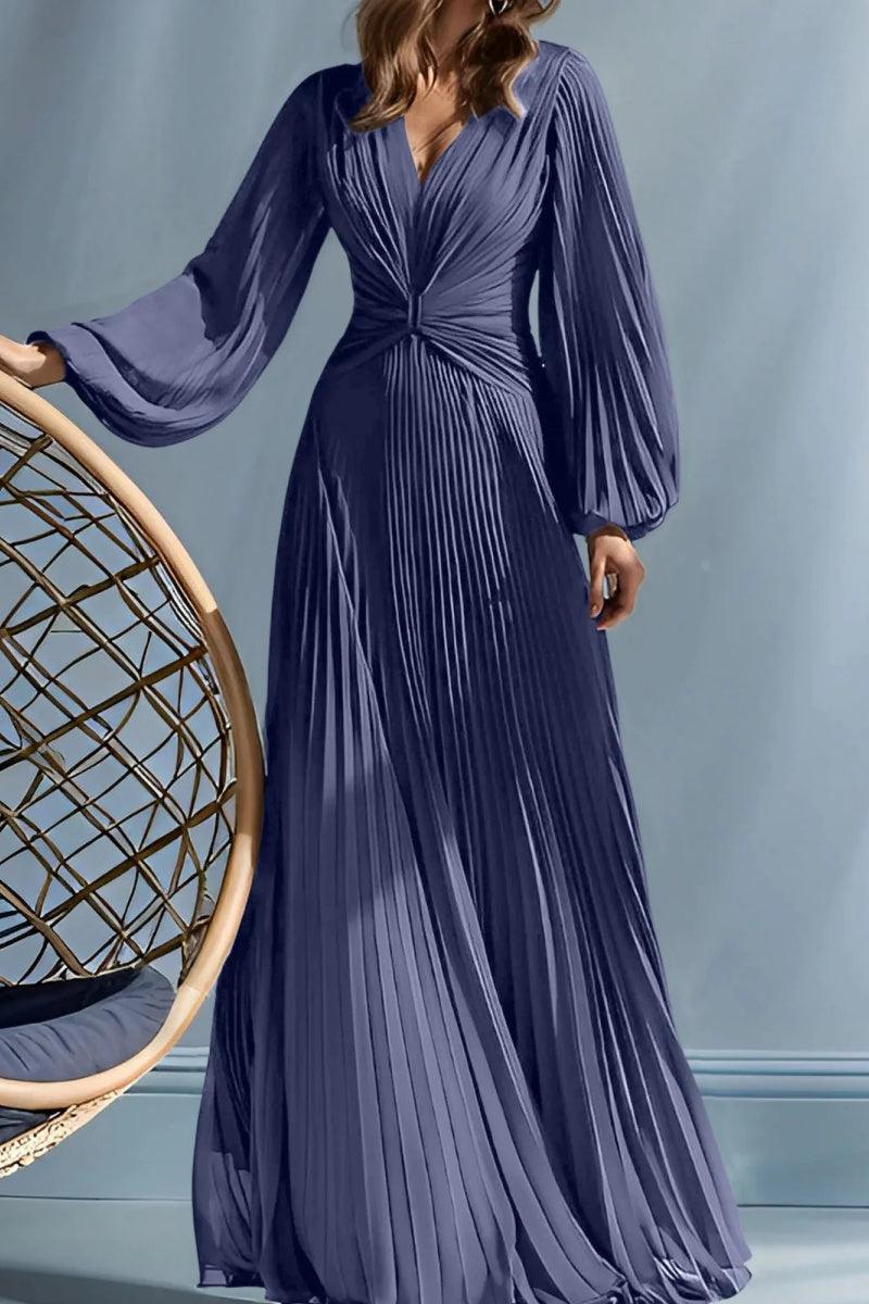 A Line V Neck Mother of the Bride Dresses with Ruched CM0367 - COCOMELODY
