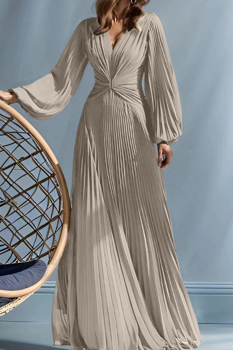 A Line V Neck Mother of the Bride Dresses with Ruched CM0367 - COCOMELODY