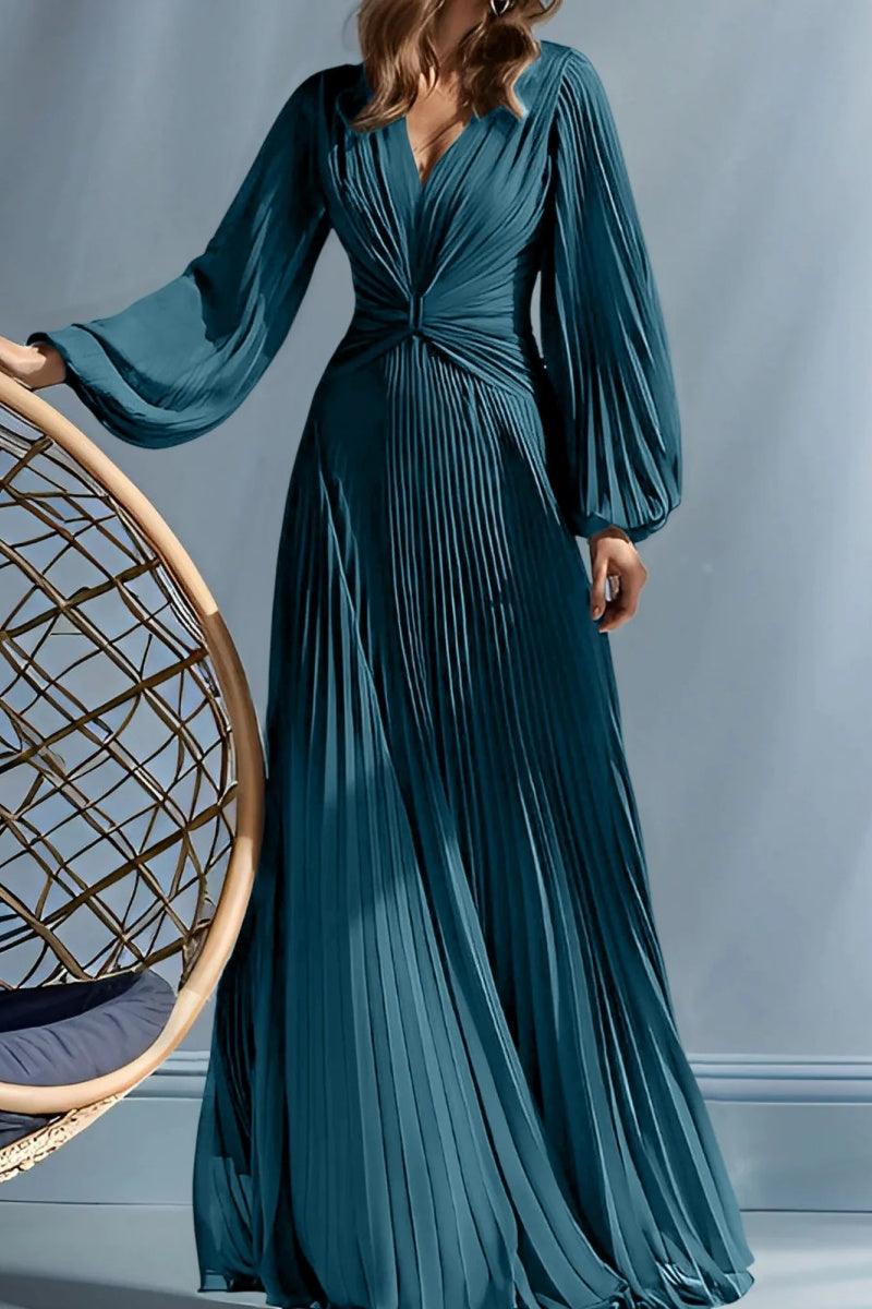 A Line V Neck Mother of the Bride Dresses with Ruched CM0367 - COCOMELODY