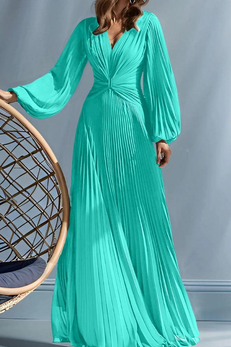 A Line V Neck Mother of the Bride Dresses with Ruched CM0367 - COCOMELODY