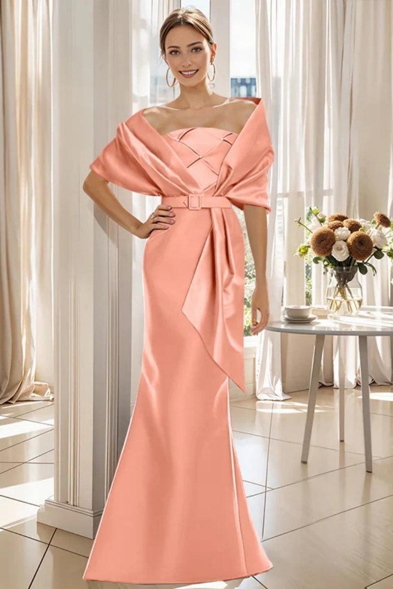 Trumpet 2 Pieces Floor Length Mother of the Bride Dresses CM0370 - COCOMELODY
