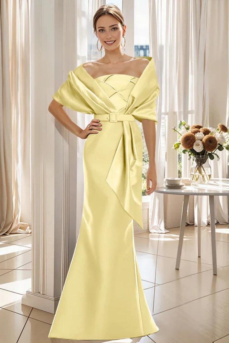 Trumpet 2 Pieces Floor Length Mother of the Bride Dresses CM0370 - COCOMELODY