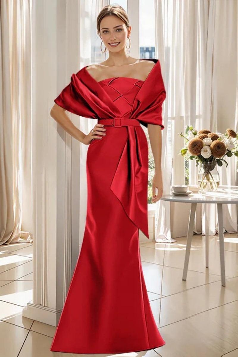 Trumpet 2 Pieces Floor Length Mother of the Bride Dresses CM0370 - COCOMELODY