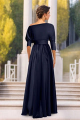 A Line One Shoulder Asymmetrical Mother Dresses CM0374 - COCOMELODY