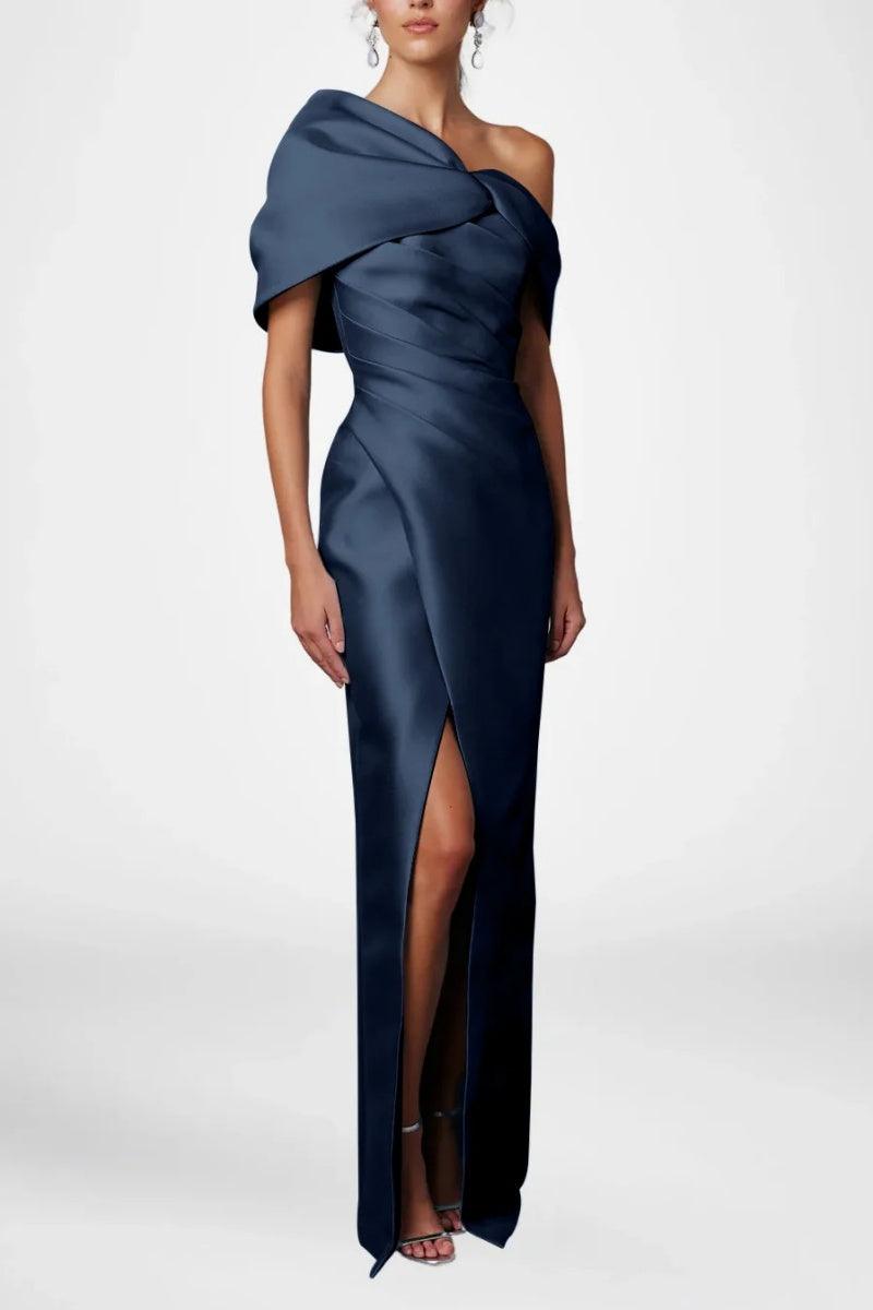 Sheath Column Half Sleeves Floor Length Mother Dresses CM0376 - COCOMELODY